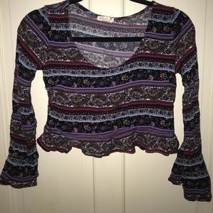 Bohemian crop top pacsun